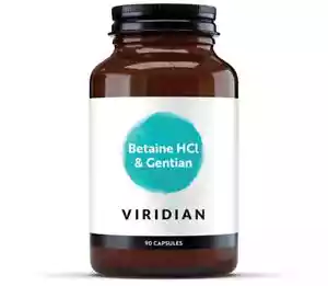 Viridian Betaine HCl with Gentian Root 650mg 90 Capsules - Picture 1 of 2