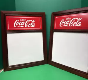 2 Framed Coca Cola Dry Erase Memo Message Boards - Picture 1 of 15