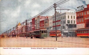 # K508 New Orleans, La.    POSTKARTE, KANALSTRASSE - Bild 1 von 2