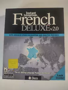 Instant Immersion French Deluxe v 2.0 by Topics Entertainment 8 CDs LEARN FRENCH - Picture 1 of 8