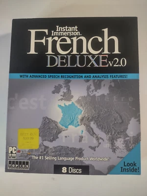 Instant Immersion French Deluxe v 2.0 by Topics Entertainment 8 CDs LEARN FRENCH - Image 1 of 4