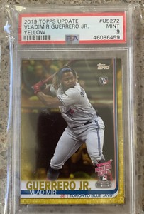 VLADIMIR GUERRERO JR RC PSA 9 2019 TOPPS UPDATE -YELLOW-HOME RUN DERBY #US272