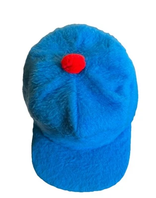 SWINGSTERS WEARABLES SOMBRERO CON SOLAPA AZUL PIEL FALSA ROJO PELEA TOP GRANDE Foto 1 de 4