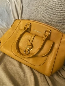 Alexis Bendel Pebble Faux Leather Tote Bag Striped Interior W/Crossbody Strap - Picture 1 of 5