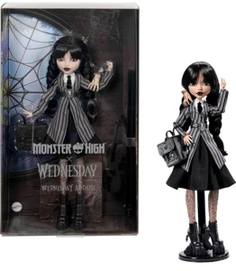 WEDNESDAY ADDAMS MONSTER HIGH X WEDNESDAY DOLL NEW SEALED - Picture 1 of 6