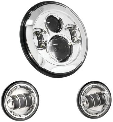 Letric Lighting Co. 7 pulgadas Kit LED Premium para Indian - Negro LLC-ILHK-7C Foto 1 de 3