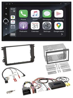 Blaupunkt 2DIN Bluetooth DAB USB DVD Lenkrad Autoradio für VW T5 Golf Tiguan Tou - Bild 1 von 4
