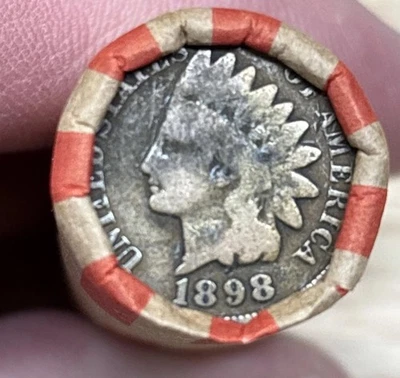 LINCOLN WHEAT CENT ROll 1909-1958 With 1898 Indian Cent Ender. (W-214) - Image 1 of 4