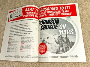 May 1,  1964 MOTION PICTURE DAILY - ROBINSON CRUSOE ON MARS Advertisement - Picture 1 of 10