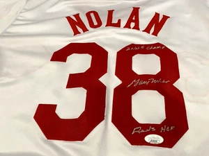 Gary Nolan Signed Custom (1976 Reds) Jersey-JSA Authenticated (read description) - Picture 1 of 7