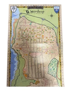POSTER KARTE #1 FÜR CITY OF SPLENDORS BOX SET VERGESSENE REICHE DUNGEONS & DRAGONS - Bild 1 von 3