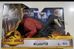 Jurassic World Dominion Roar Strikers Megaraptor Dinosaurier Actionfigur mit Att - Bild 1 von 3