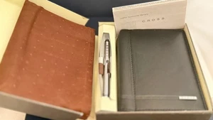 Cross Autocross Leather Jotter with Pen 4" x 5.25" w/Pen Pocket and PEN #36790 - Picture 1 of 7