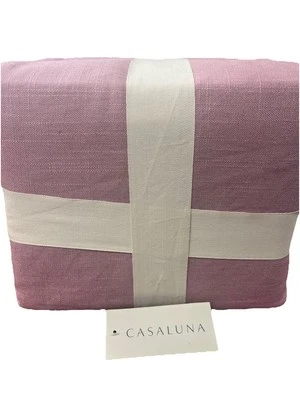 Casaluna Heavyweight Linen Blend Duvet Cover & Sham Set -Evening Mauve King