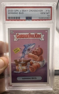 2020 GARBAGE PAIL KIDS X EBAY CROSSOVER #1B WINNING BUD!! PSA 10!! - Image 1 of 3