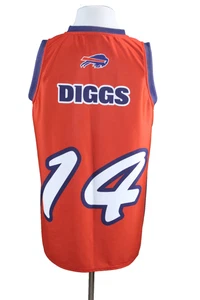 Buffalo Bills Diggs Trikot individuell ärmellos NFL NBA Stil Herren Größe Large - Bild 1 von 6