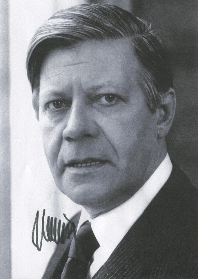 HELMUT SCHMIDT † - Autogramm orig. - Bundeskanzler BRD 1974-82 - KEIN DRUCK! - Bild 1 von 1