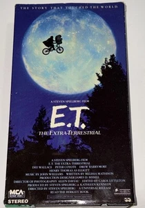 E.T. The Extra-Terrestrial (VHS) Black & Green Gate & Reels 1988 - Picture 1 of 6
