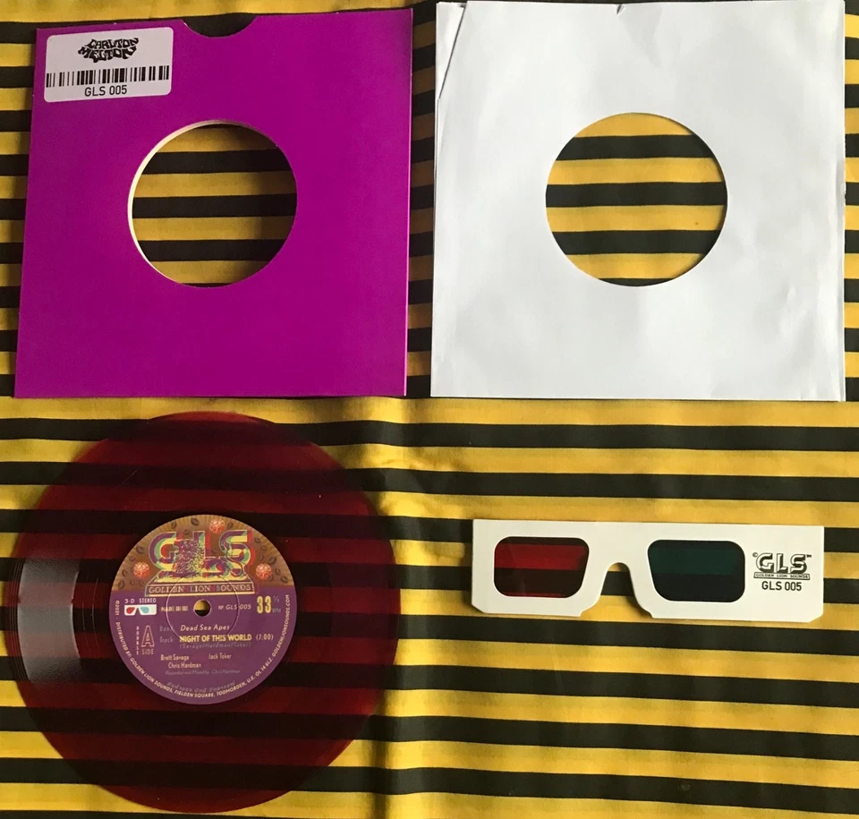 DEAD SEA APES NIGHT OF THIS WORLD / CARLTON MELTON LION’S ROAR 7” VIOLET VINYL ! - Image 1 of 1