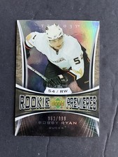 Bobby Ryan 2007-08 Upper Deck Trilogy Rookie Premieres /999 #121 Ducks RC Card