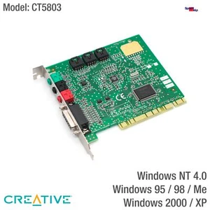 Creative Labs CT5803 Ensoniq ES1373 Audio PCI Son Carte Card Windows 95 98 Ok - Photo 1/5