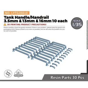 SSMODEL Model Upgrade Parts Tank Handle/Handrail 3.5mm & 13mm & 16mm 10 each - Picture 1 of 2