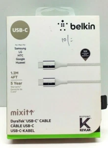 Belkin USB-C Cable 4 Feet SILVER - Picture 1 of 3