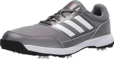 Adidas Tech Response 2.0 Iron White Scarlet Wide Width Golf Shoes EE9420 Mens - Image 1 of 4