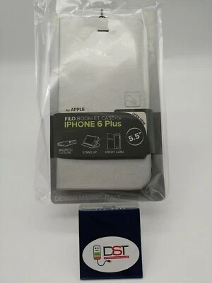 Cover case TUCANO a portafoglio per Apple iPhone 6 Plus FILO Argento - Immagine 1 di 3