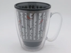 Tervis Tumbler Cardinals Birch Trees Double-Walled Insulated Coffee Cup 12 Ounce - Picture 1 of 16