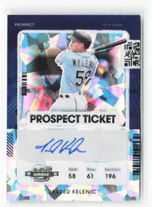 2021 Contenders Jarred Kelenic #PT-JK Cracked Ice Prospect Ticket 19/23 #58 - Picture 1 of 2