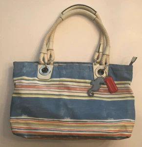 Bolso de Mano Coach Auténtico Temático de Verano, Ligeramente Usado - Imagen 1 de 3