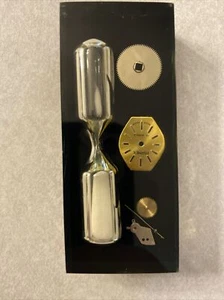 Lucite Paper Weight Egg Timer Watch Hour Glass Acrylic Shelf Decor Knick Knack - Picture 1 of 8