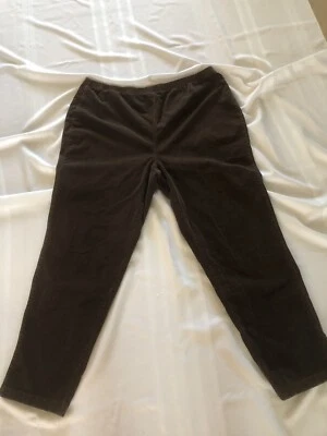 Avenue Chocolate Brown Corduroy Pants Leggings 22 Average Cotton Spandex - Image 1 of 4