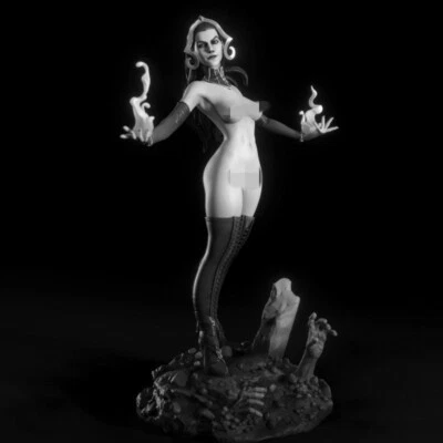 Fire Queen Nsfw Resin Figure Model Kit 1/24 Scale Unassembled Unpainted Toys - Image 1 of 2