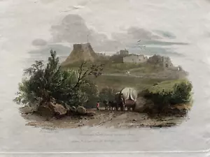 1814 Antique Print; Carisbrooke Castle, Isle of Wight after L. Clennell - Picture 1 of 2
