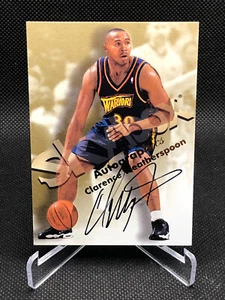1998-99 SkyBox Premium Autographics Clarence Weatherspoon Black Ink Auto Warrior - Picture 1 of 2