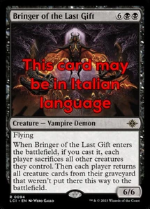 MTG BRINGER OF THE LAST GIFT EXC - PORTATORE DELL’ULTIMO DONO 94 - LCI - MAGIC - Picture 1 of 1