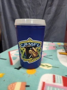 Vtg Joe Camel Aladdin Travel Mug Cup Smooth Character 20 Oz Blue (new) - Picture 1 of 6