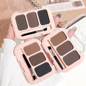 3 Color Eyebrow Powder Delicate Powder Holding Makeup Sweat & Water Resist D3H7 - Picture 1 of 22