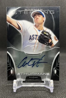 2013 Bowman Sterling ANDREW THURMAN Prospect On Card AUTO BSPA-AT - Image 1 of 3