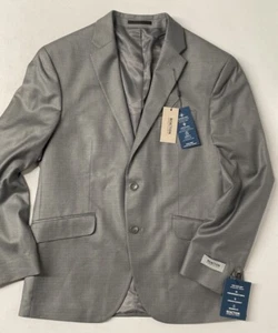 Kenneth Reaction Techni-Cole Flex Coat Suit Jacket Mens 40 Short Modern Fit GRAY - Picture 1 of 11