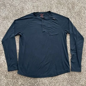 Ketl LS Henley Shirt Long Sleeve Blue Pullover Size Medium Lightweight Hike - Picture 1 of 8