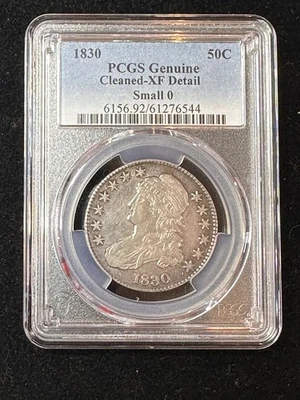 1830 Capped Bust Half “Small 0” PCGS XF-Details-Gorgeous Coin! - Image 1 of 2