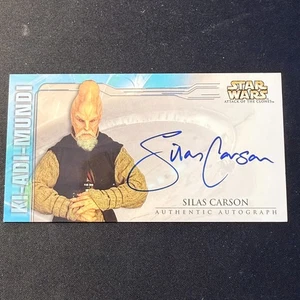RARE 2002 TOPPS STAR WARS ATTACK OF THE CLONES WIDEVISION SILAS CARSON AUTOGRAPH - Picture 1 of 6
