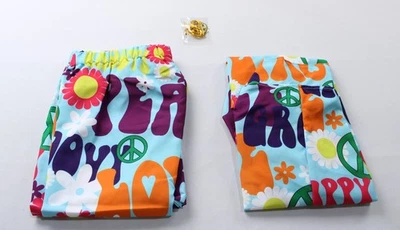 Funshack Men's 3Pc Graphic Print Groovy Hippie Suit Costume CL8 Multi Size XL  - Image 1 of 4