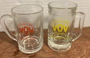 Set of 2 VOV  G.B. glasses Pezziol-Made Italy  Mini Vintage Glasses 70s#GLA - Picture 1 of 6