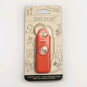 She’s Birdie Personal Safety Alarm for Women Loud Siren Strobe Coral Red NIP - Picture 1 of 2