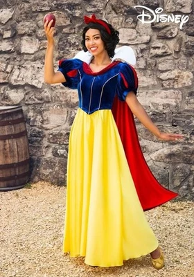 Disney Snow White Women Costume Classic Princess Dress Halloween Cosplay Site M - Image 1 of 4