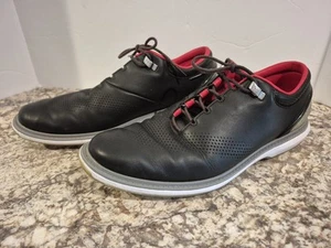Nike Jordan ADG 4 Golf Shoes Cleats Mens 11.5 Black Cement Leather DM0103-015 - Picture 1 of 8